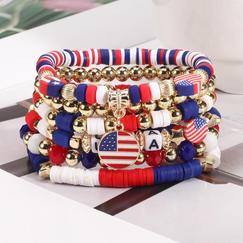 Lonext Halloween Bracelets Stackable Heishi Beaded Stretch Bracelets - Image 5
